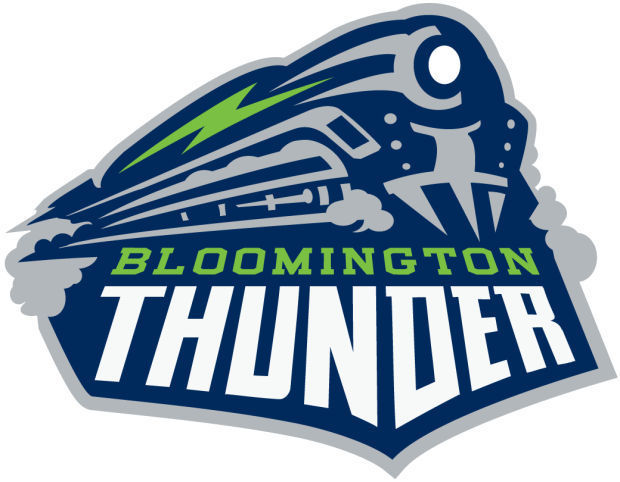 bloomington thunder 2014-pres primary logo iron on heat transfer...